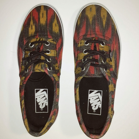 Vans 70's Era Multicolor Shag Red Orange Black - Picture 1 of 4